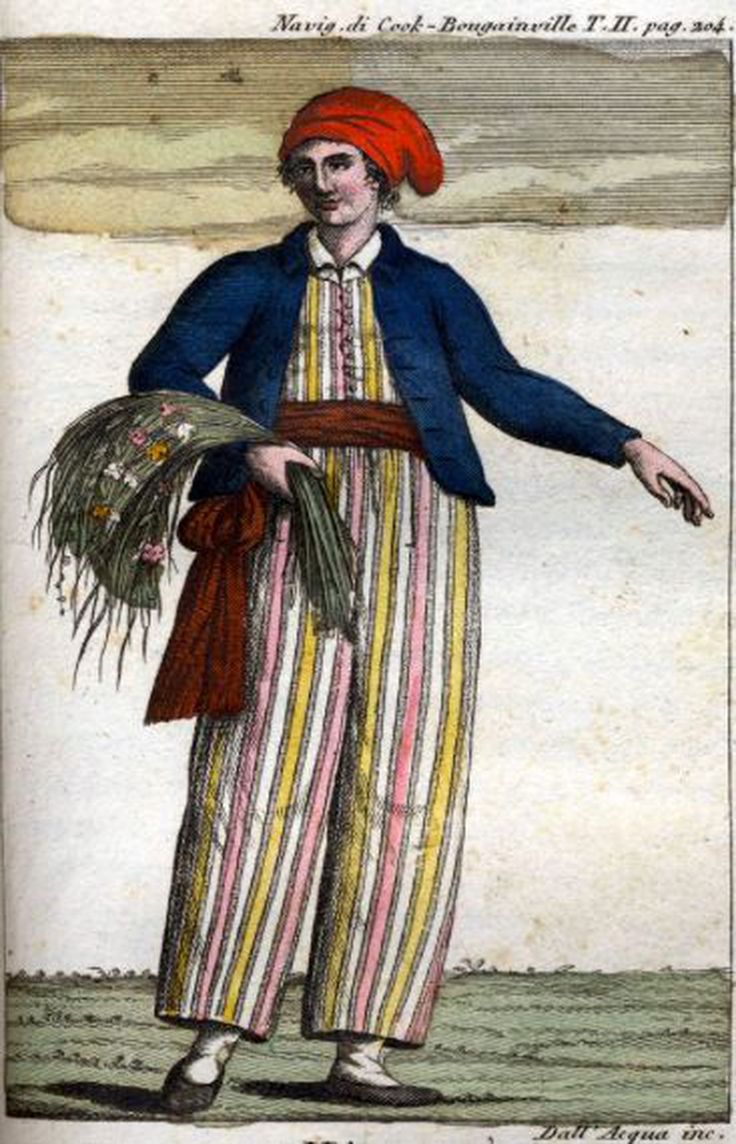 Jeanne Barret dressed as a man